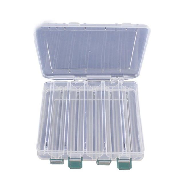 

fishing accessories 27.5*18.5*4.8cm tackle double sided plastic lure box 14 compartments s513