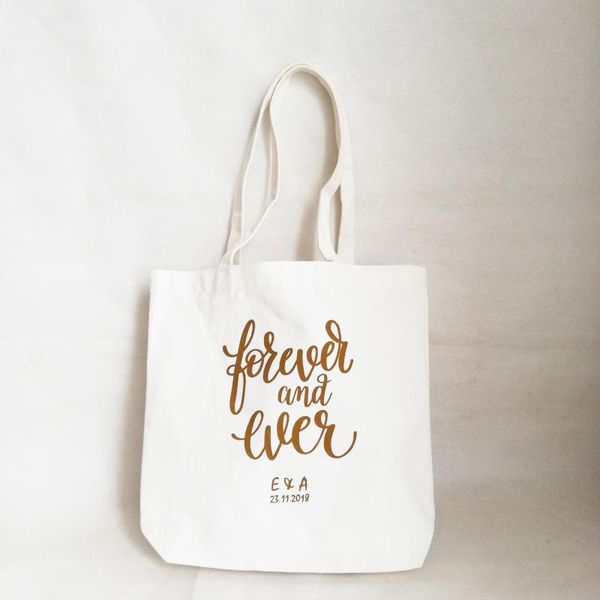 

gift wrap wholesales 300pcs/lot custom logo cotton bags student fashion shoulder shopping large capacity for party