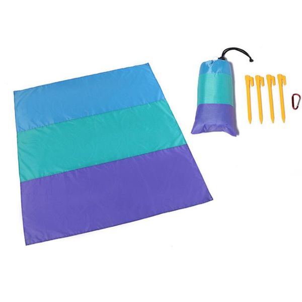 

outdoor camping mat, color block waterproof moisture-proof folding beach cushion