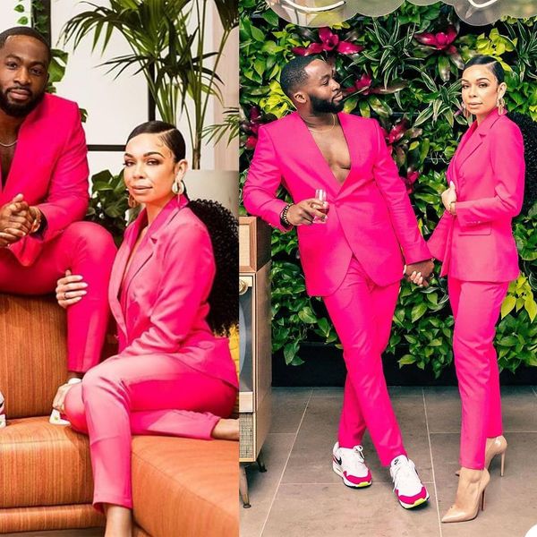 

couples women formal suits lady bridal anniversary party pgraphy tuxedos blazer street style daily outfit (jacket+pants), Black;red