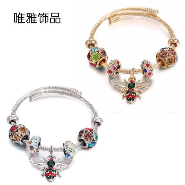 

bangle classic bee colorful jewelry, Black