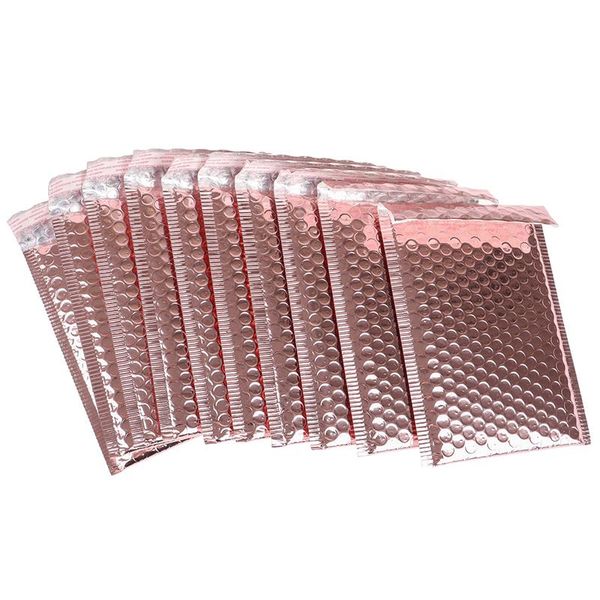 

gift wrap 10pcs 15x20 + 4cm rose gold bubble envelop mailer voor