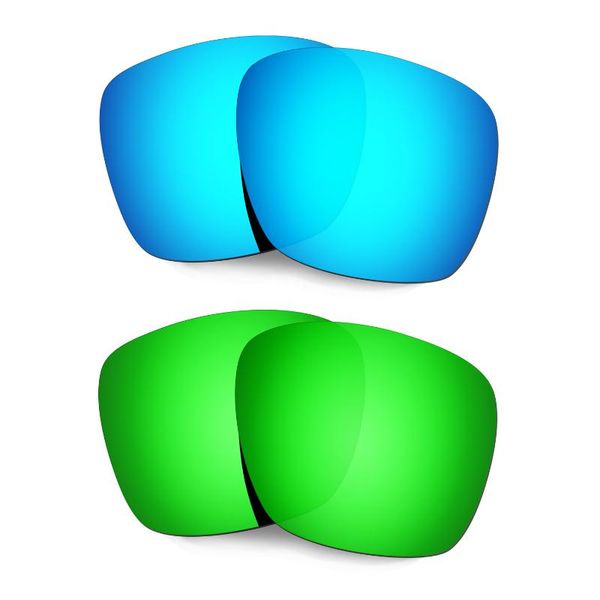 

sunglasses hkuco polarized replacement lenses for xl blue/green 2 pairs, White;black