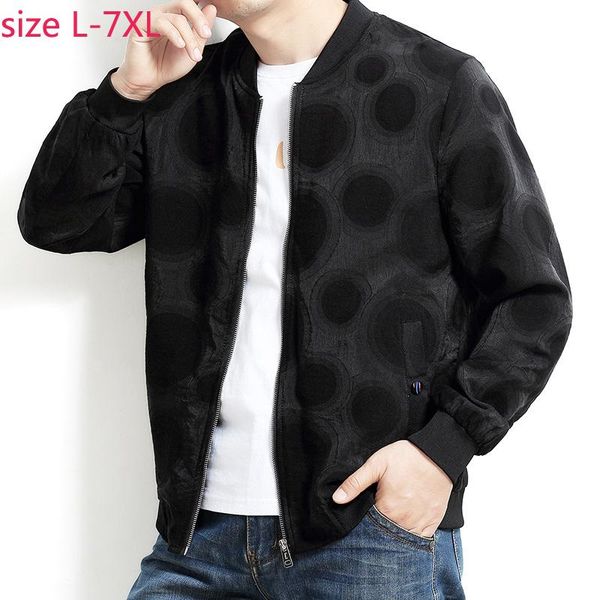 

men's jackets arrival spring autumn men printed points loose mens super large and coats fashion plus size lxl2xl3xl4xl5xl6xl7xl, Black;brown