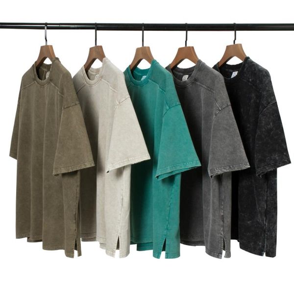 

t-shirt hip terry summer vintage cotton garment-washed tee hop streetwear rhvqf, Black