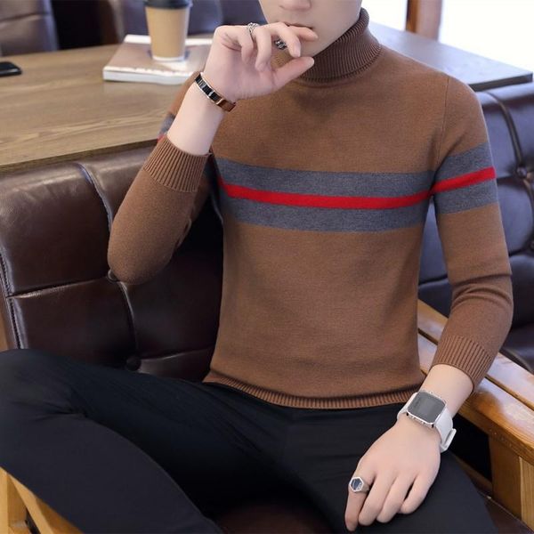 

men's sweaters mens cotton winter warm sweater men black turtleneck pullover slim fit jumper pull knitted clothing casual xr204, White;black