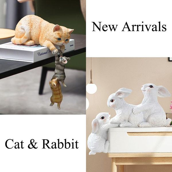 

garden decorations resin 3 cat statue diy outdoor tree decoration animal sculpture for home office decor ornament