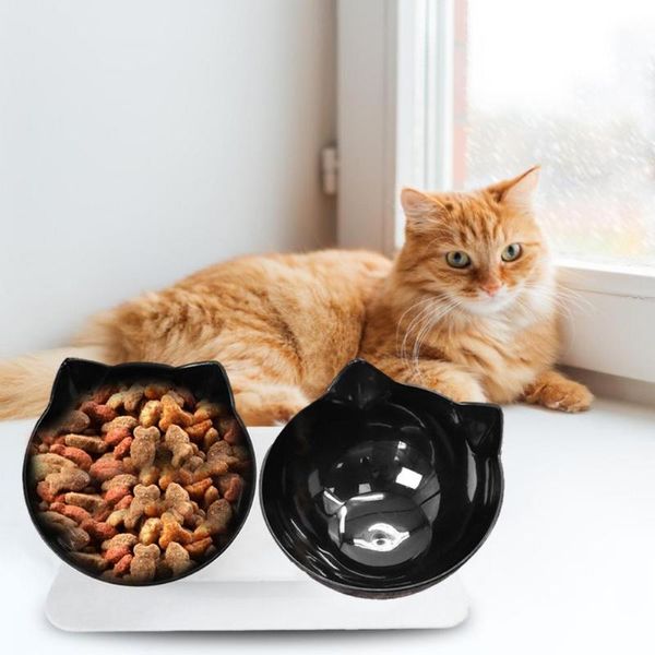 

cat bowls & feeders double raised pet with nonslip stand for dog feeder water bowl products supplies drop