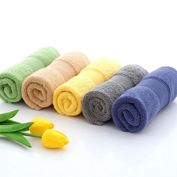 

towel thicken cotton square 35*35cm 80g kindergarten baby wash face children with hook household daily necessities