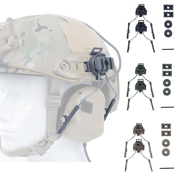 

cycling helmets military tactical fast helmet accessories headset holder paintball rail adapter set mount kit