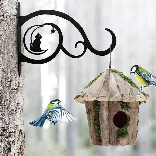 

hooks & rails wall mounted floating shelves indoor and outdoor type plant pot hanging bracket hanger metal hook flower rack