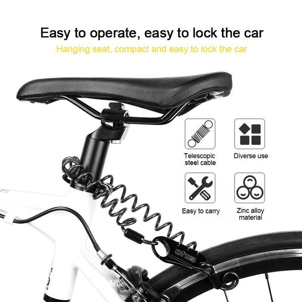 

bike locks bicycle code lock seat helmet wheel mountain password car anti-theft supplies riding accessories for outdoor