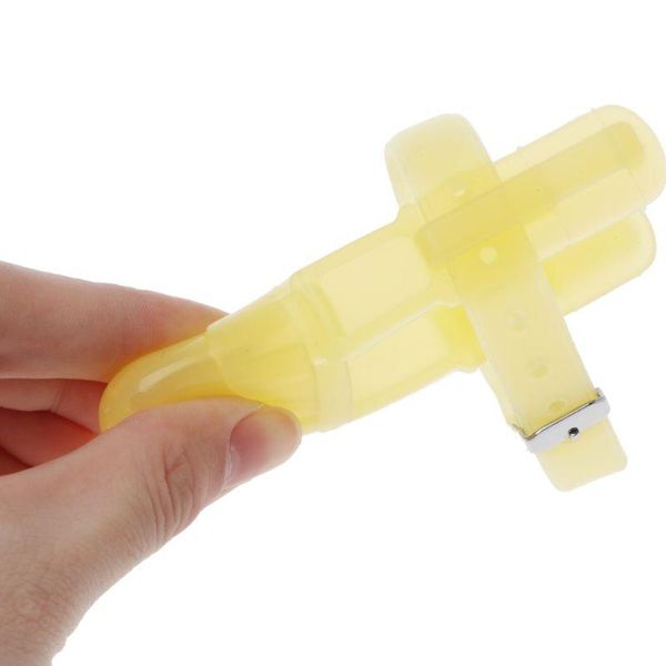 

pacifiers# 2 colors nontoxic silicone baby kids child finger guard sthumb sucking wrist band q1fe