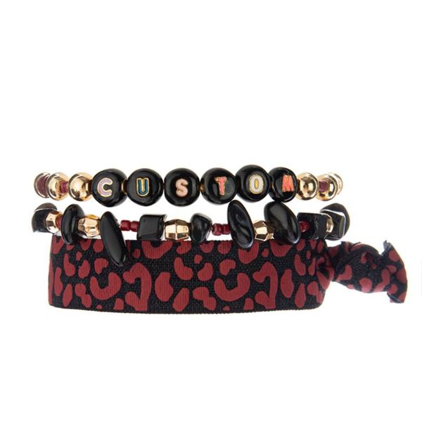 

link, chain crystal cuff bracelets 2021handmade collection unique alloy bead stackable strech handmade women single wrist jewelry fashion, Black