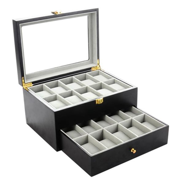 

storage boxes & bins 2021 20 grids wooden watch case box casing for hours sheath
