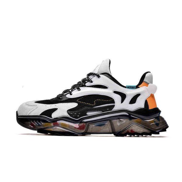 

autumn and winter low thick soled dad shoes men's casual breathable personality fashion sports, Black