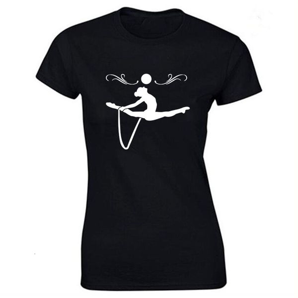 

fashion gymnastics novelty funny t-shirt women clothing casual short mouw t-shirts tees, White
