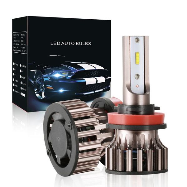 

car headlights led headlight bulbs h1 h7 h11 9005 9006 y6 headlamp 6500k super bright lights waterproof 1pair