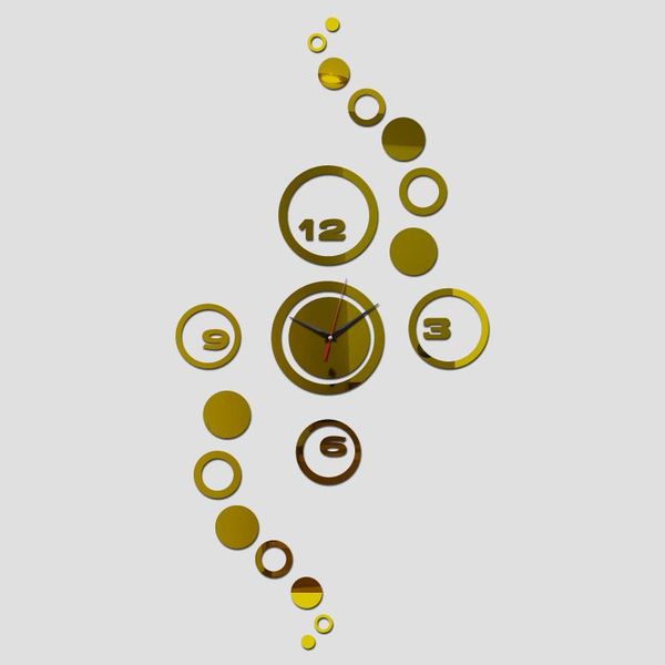 

wall clocks 3d clock diy decor accessory living room quartz separates needle