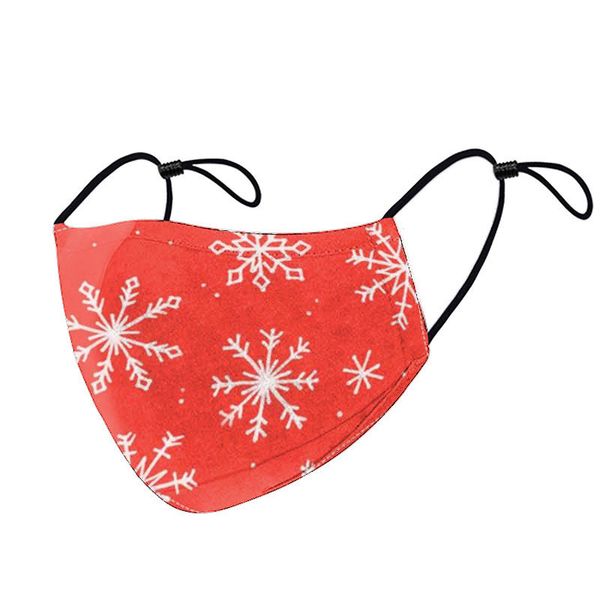 

merry christmas face mask fashion creativity cartoons santa elk printing masks dust-proof reusable adjustable washable xmas mouth mask