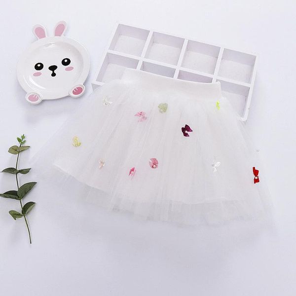 

skirts summer children bow-knot girls tutu skirt mesh clothes cute princess ball gown teenager kid dance bottoms