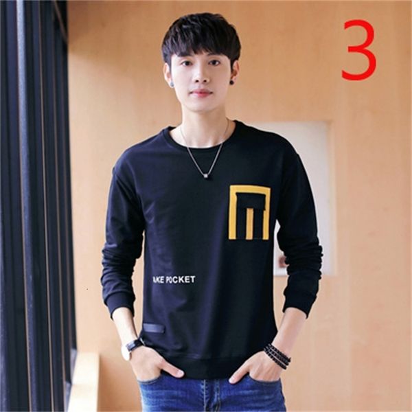 

new 2021 japanese men's personality stitching turtleneck long-sleeved loose t-shirt autumn trend pb72, White;black