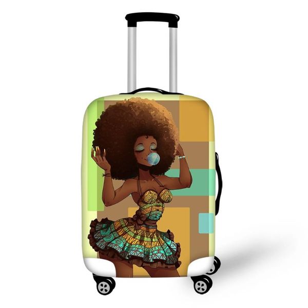 

toiletry kits haoyun travel luggage protective cover african girls prints dust-proof anti-scratch suitcase thick covers