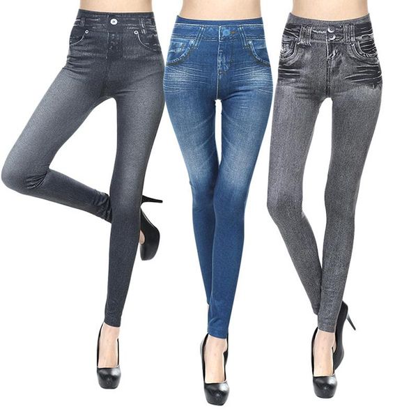 

women's leggings comfortable skinny pants denim women fashion jean stretchy famale slim, Black