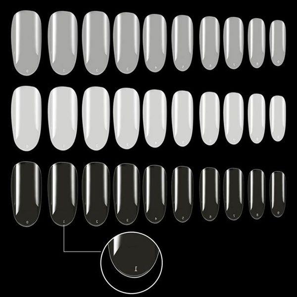 

nail art kits 50pcs/set transparent half cover false french artificial acrylic gel uv manicure design set diy tool