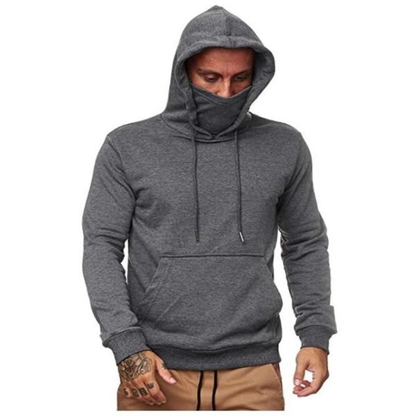 

men's hoodies & sweatshirts spring and autumn 2021 solid color slim hooded shirt hoodie oversize fashion trend casual sports coat, Black