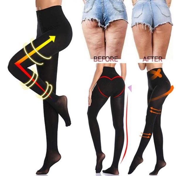 

socks & hosiery technology women slim tights compression stockings pantyhose varicose veins fat/calorie burn leg shaping stocking, Black;white