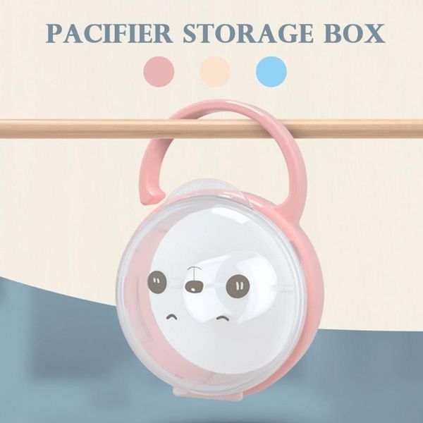 

pacifiers# 1 pc cute portable pacifier holder nipple case storage box with hook pp plastic wholesale
