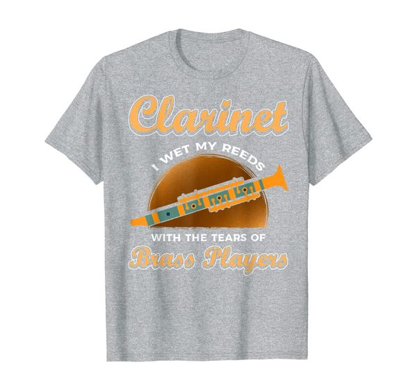 

funny clarinet player gifts for marching band members t-shirt, White;black