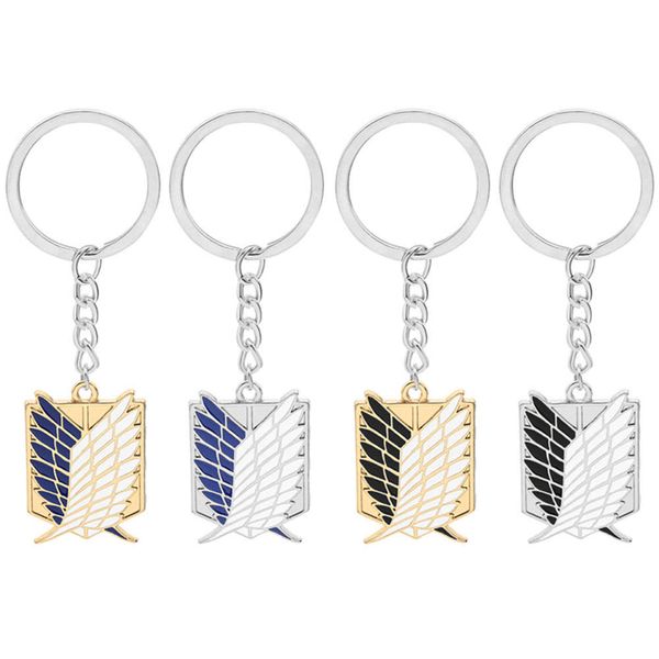 

cartoon attacking giant invtigation corps keychain