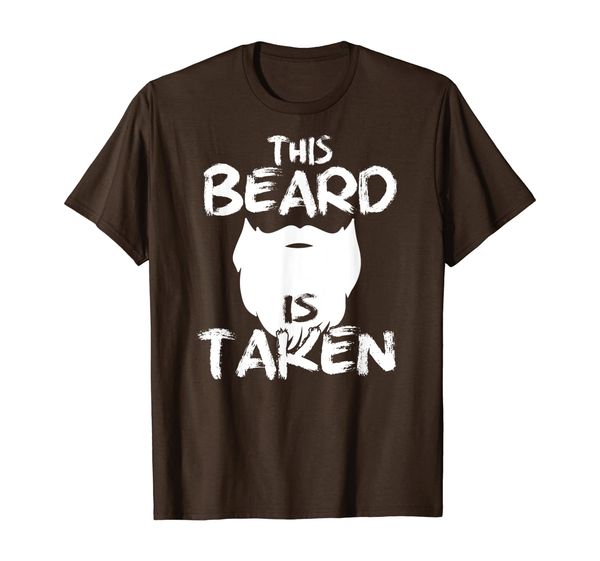 

this beard is taken bearded boyfriend t-shirt, White;black
