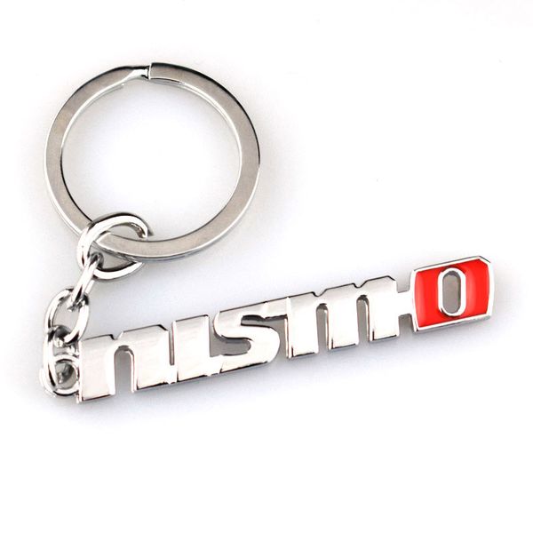 

3d metal car key chain keyrings case nismo emblem for nissan qashqai juke x-trail tiida t32 almera key holder car accessories styling qc72