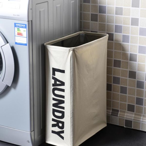 

storage baskets household laundry box basket cloth narrow high folding dormitory with wheels