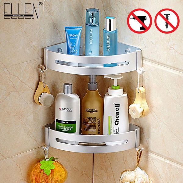 

ellen bathroom shower shelf bath corner shelf nail-shampoo holder shelves storage rack bathroom basket holder el99