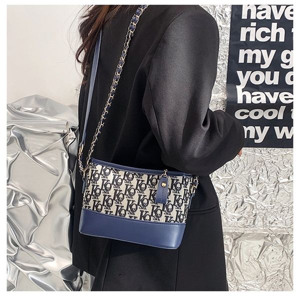 

designer sale minority design portable small summer large capacity single shoulder messenger bag letter personalized bucket bag female whole