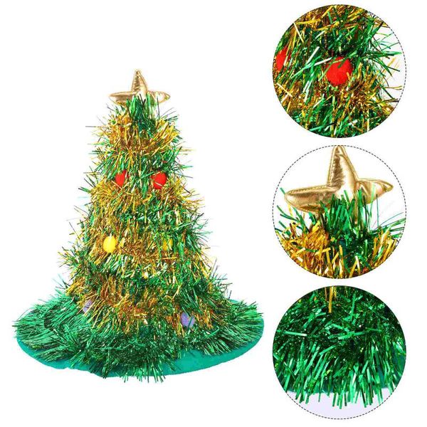 

party hats 1pc christmas tree tinsel hat xmas lighted costume for adults kids