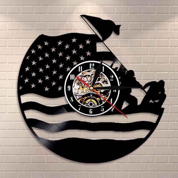 

wall clocks us army record clock coast guard american flag navy marines vintage veteran decorative military retirement gift
