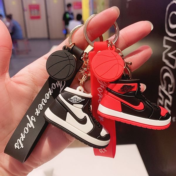 

keyring keychain new football shoes, creative key chain, car pendant, bag, hanging net, red doll machine, trinket fashion, Silver