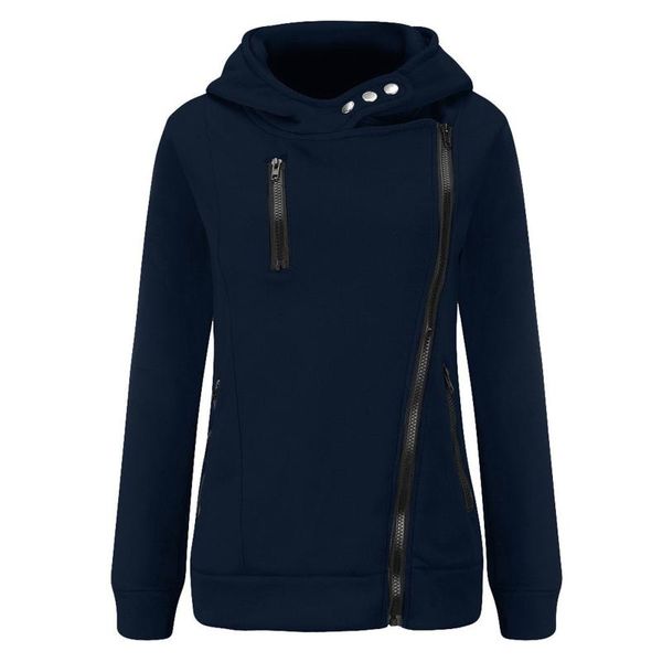 

women's hoodies & sweatshirts women casual zipper patchwork hooded long sleeve pullover sweatshirt blouse harajuku, Black