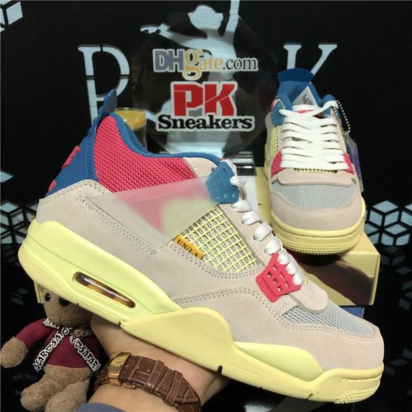 

pairs guava ice cream sail bred union jumpman 4 mens basketball shoes kaws black cat cool grey cactus jack sports sneakers