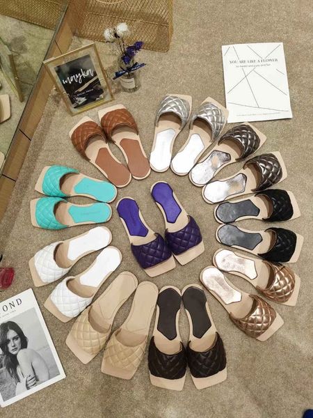 

slippers women flat sandals designer fashion ladies slide with box want the original pic, pls contact me, Black