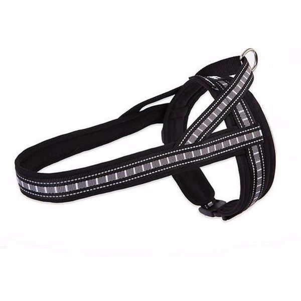 

medium large dog harness high-quality nylon stripe traction reflective diving material 3 color