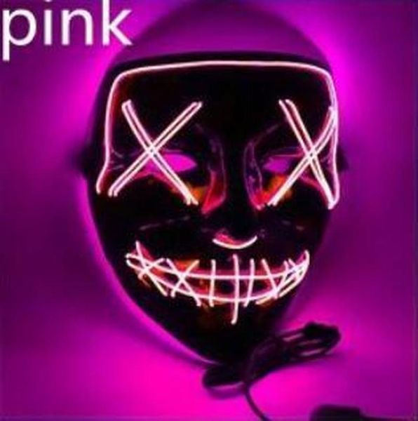 

halloween mask led light up funny masks the purge election year great festival cosplay costume supplies party mask