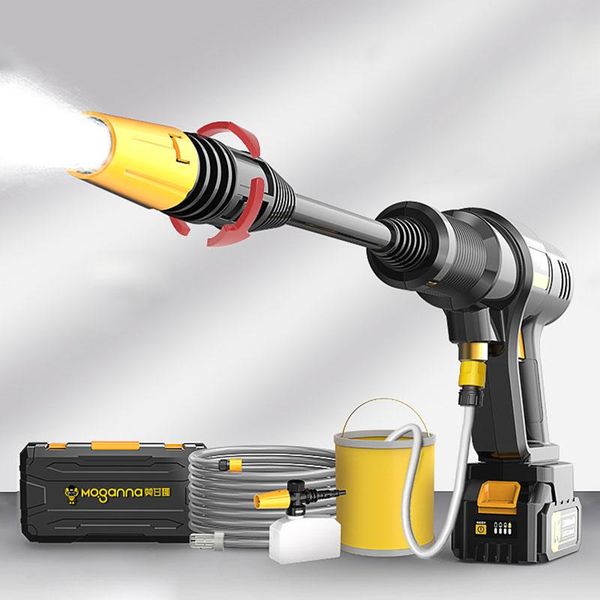 

water gun & snow foam lance 22000mah cordless high pressure car wash lithium battery pump generator cleaning tools
