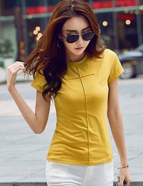 

women's t-shirt 2021 women t shirt friends style lvory letter print short brown sleeve t-shirts europe, White