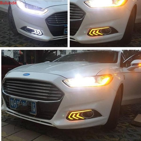 

emergency lights for mondeo fusion 2013 2014 2021 yellow turning signal relay waterproof car drl lamp led daytime running light